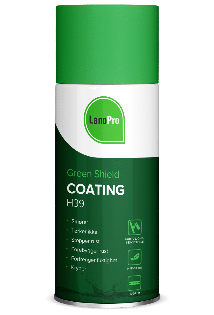 Luktfri og giftfri rustbeskyttelse - LanoPro Green Shield Coating H39