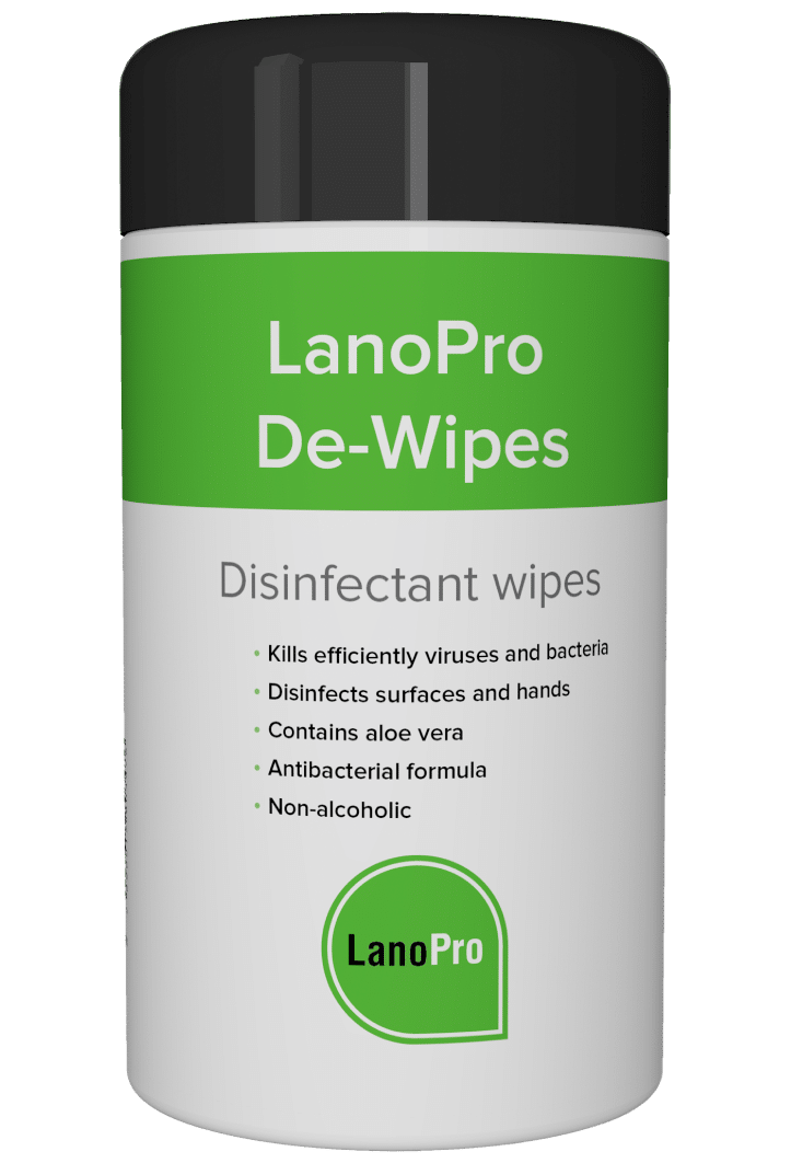Desinfiserings servietter - LanoPro De-Wipes