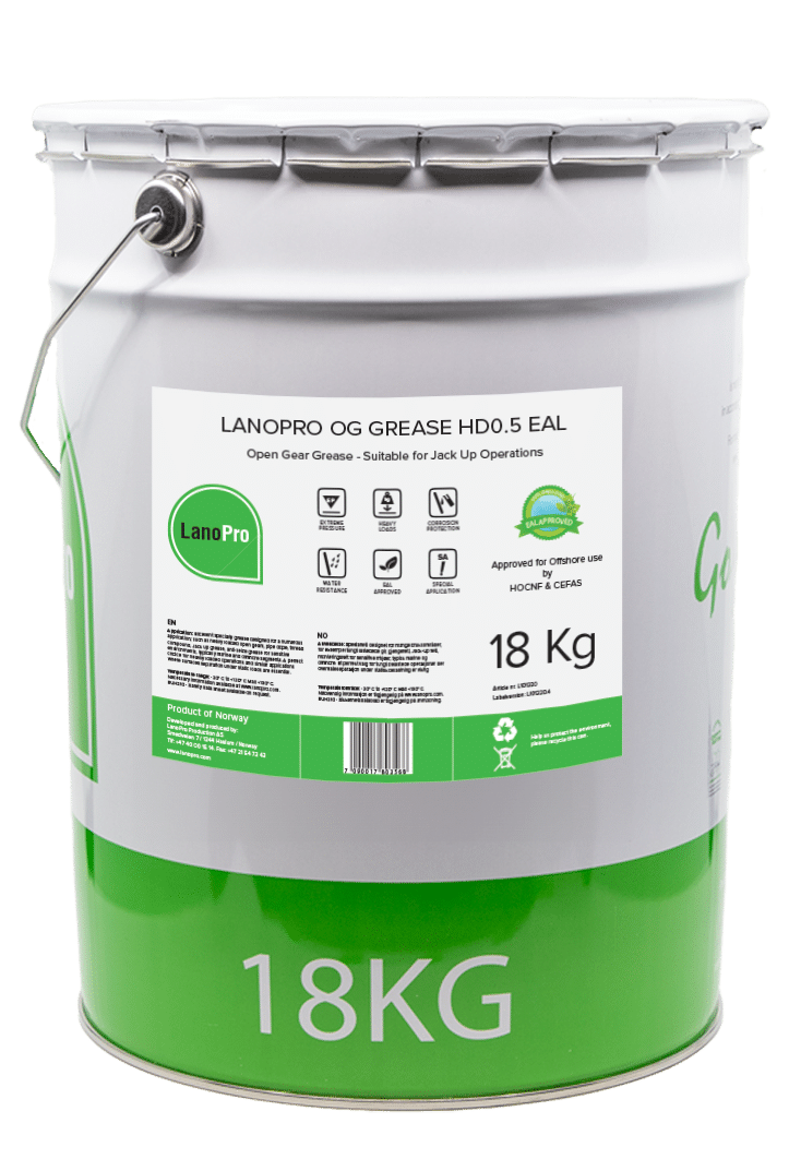 Smørefett for åpne gir - LanoPro OG Grease HD0.5 EAL